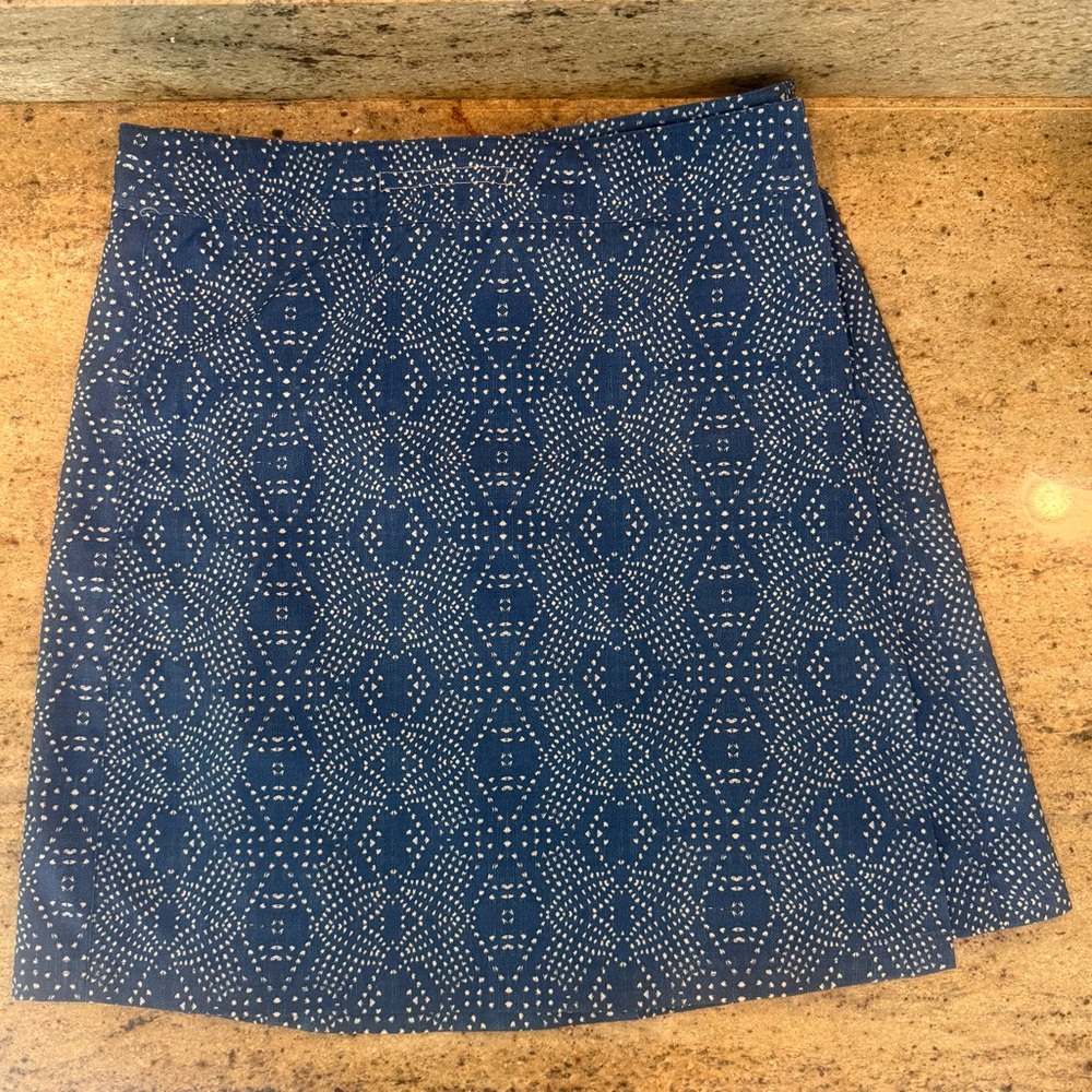 Ripskirt Hawaii Navy Geometric A-Line Skirt